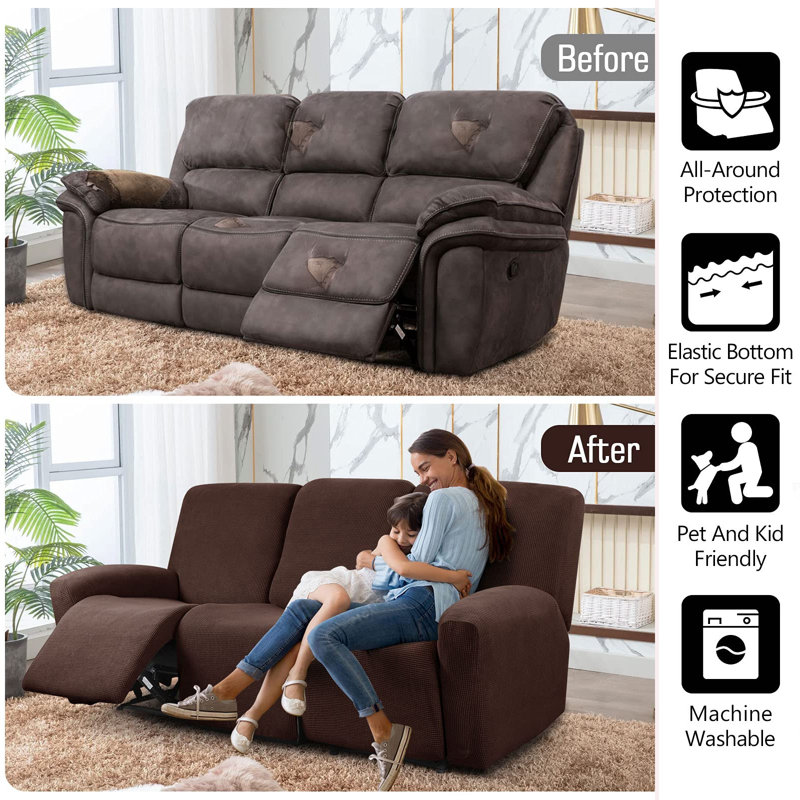 3 seater leather recliner sofa covers sale